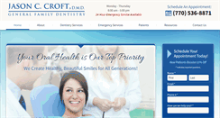 Desktop Screenshot of jasoncroftdentistry.com