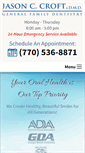 Mobile Screenshot of jasoncroftdentistry.com